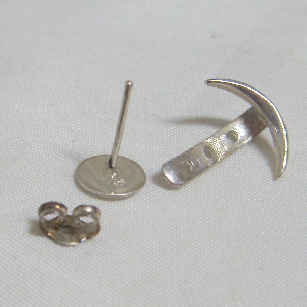 (e1268)Double use earrings in silver.